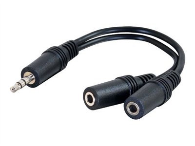 C2G 6in 3.5mm Y-Cable