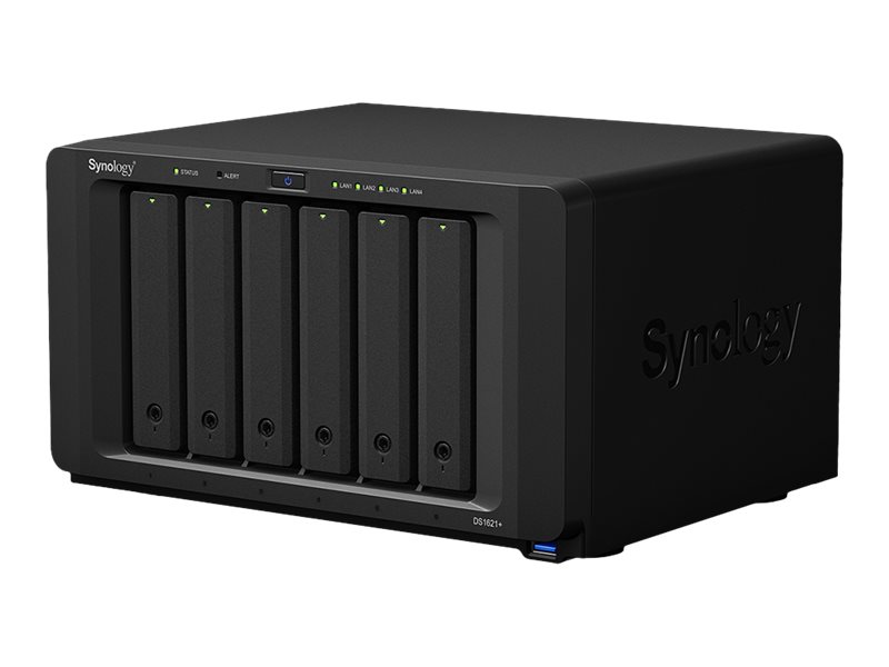 Synology Disk Station DS1621+ - NAS-Server - 6 Sch?chte - SATA 6Gb/s - RAID RAID 0, 1, 5, 6, 10, JBOD - RAM 4 GB
