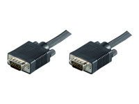 MicroConnect HD-15 (VGA) han -> HD-15 (VGA) han 5 m Sort