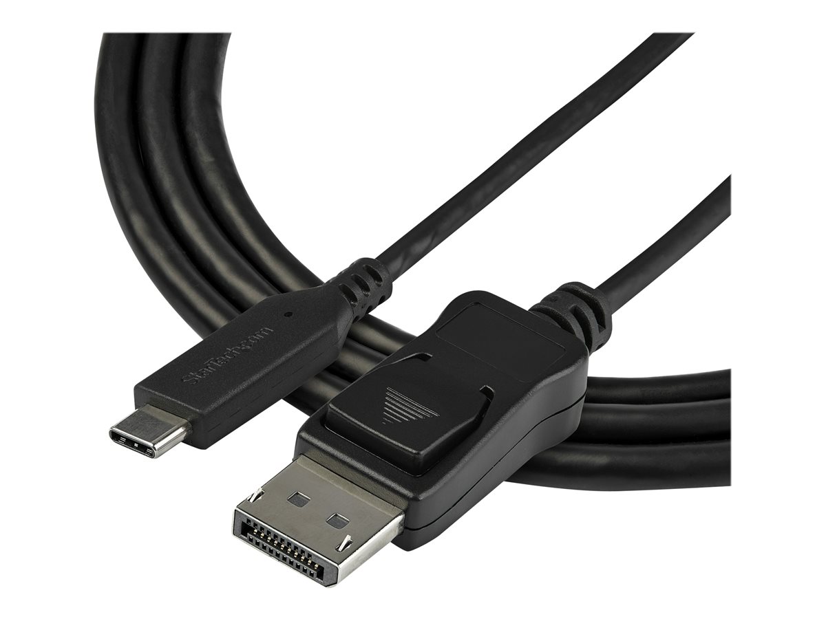 StarTech.com 3.3ft/1m USB C to DisplayPort 1.4 Cable, 4K/5K/8K USB Type-C to DP 1.4 Alt Mode Video Adapter Converter, HBR3/HDR/DSC, 8K 60Hz DP 1.4 Monitor Cable for USB-C and Thunderbolt 3 - USB-C to DP 8K Cable (CDP2DP141MB) - externí video adaptér - černá – foto 2
