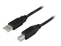 DELTACO USB 2.0 USB-kabel 5m Sort