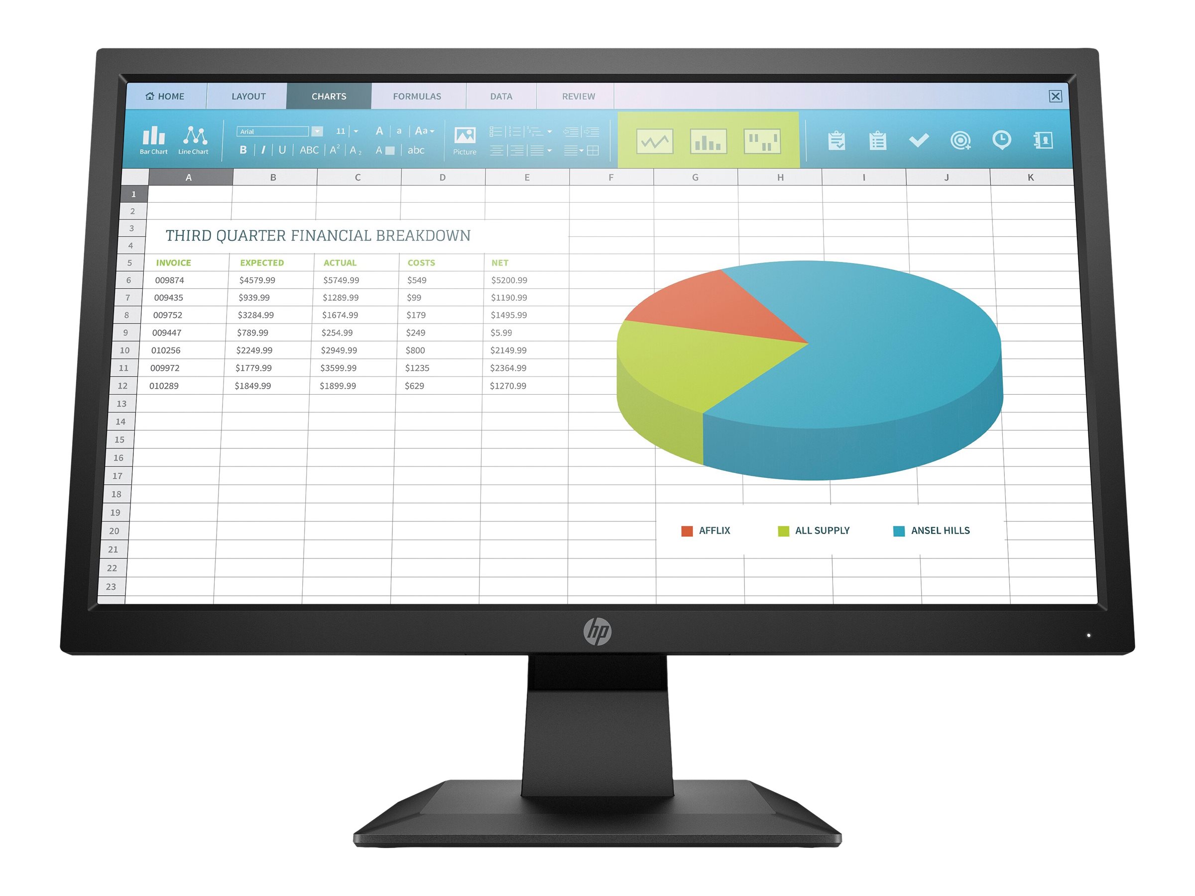 HP P204 - LED monitor