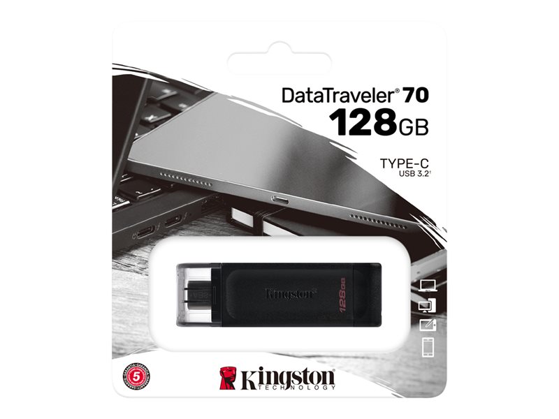 KINGSTON 128Go USB-C 3.2 Gen1 DT 70
