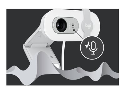 Logitech Brio 100 Full HD Webcam for Meetings and Streaming - Off-White