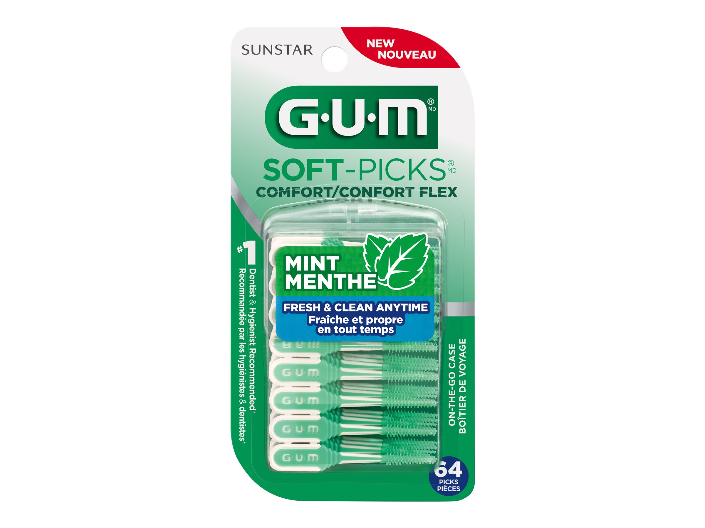 G.U.M Soft-Picks Comfort - Mint - 64s