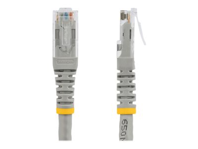 Startech 2ft CAT6 Ethernet Cable, 10 Gigabit Molded RJ45 650MHz 100W PoE Patch Cord, CAT 6 10GbE UTP Network Cable with Strain Relief, Gray, Wiring is UL Certified/TIA