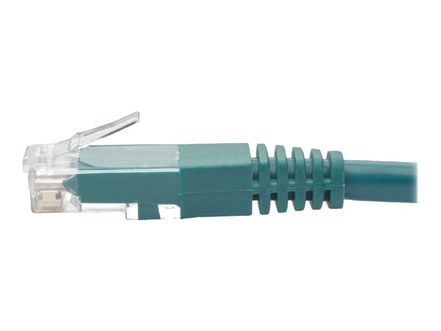 Tripp Lite 3ft Cat6 Gigabit Molded Patch Cable RJ45 M/M 550MHz 24 AWG Green 3'