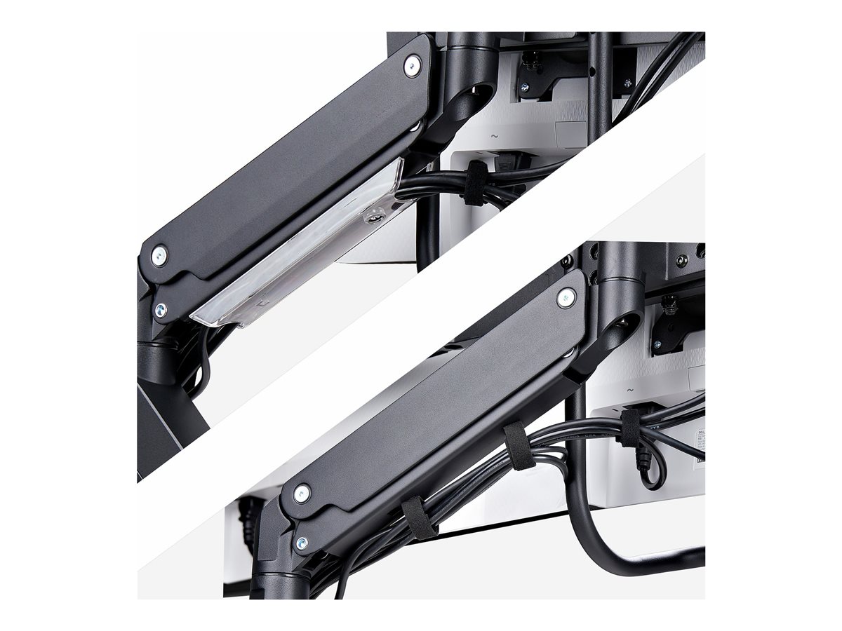StarTech.com Crossbar Triple Monitor Desk Mount, VESA 75x75/100x100 montážní sada - nastavitelné rameno - pro 3 LCD displeje - triple monitor mount - černá – foto 7