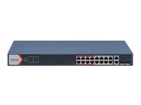 Hikvision DS-3E1318P-EI(B) Switch 16-porte Fast Ethernet PoE+