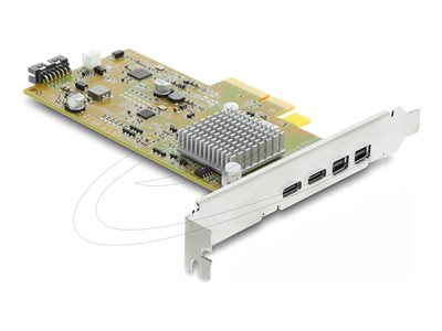DELOCK PCI Express x4 Karte zu 2 x exter Server-, Speicher- und USV-Zubehör