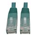 Tripp Lite 7ft Cat6 Gigabit Molded Patch Cable RJ45 M/M 550MHz 24 AWG Green 7