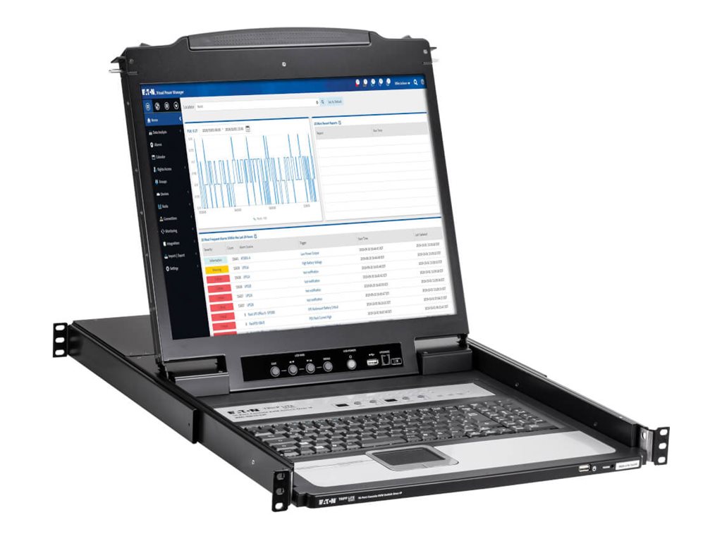 Eaton Tripp Lite Series NetDirector 16-Port 1U Rack-Mount Console IP KVM Switch with 19 in. LCD, French Keyboard