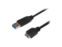 M-CAB USB 3.0 USB-kabel 1m Sort