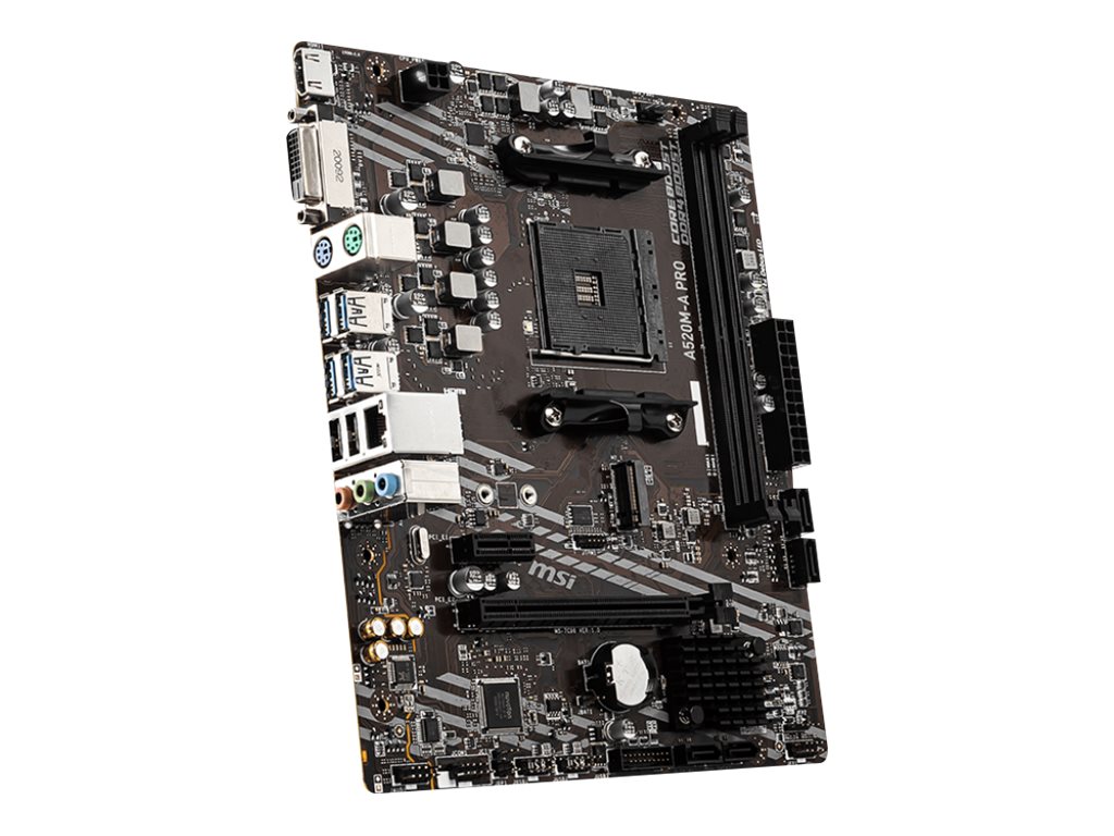 MSI A520M-A PRO - základní deska - mikro ATX - Socket AM4 - AMD A520 – foto 3