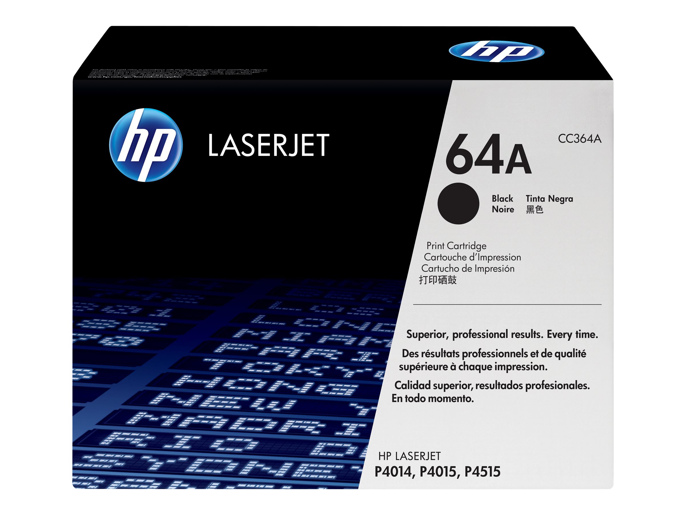 Hp 64a Black Original Laserjet Toner Cartridge Cc364a Hp 64a Black Original Laserjet Toner Cartridge Cc364a