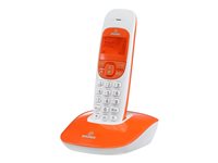 Brondi NICE Trådløs telefon Ingen nummervisning Orange Hvid