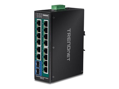 TRENDnet TI-PG162 - Industrial - switch - 16 ports - unmanaged