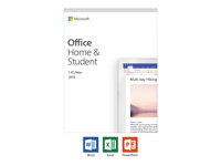 Microsoft Office Home and Student 2019 Kontor-applikationer - kontorsuite 1 PC/Mac Fransk