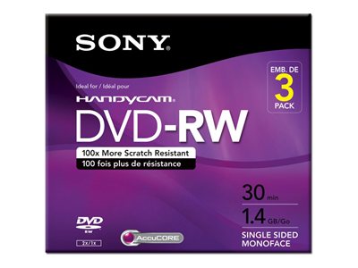 Sony 3DMW30R2HC 3 x DVD-RW (8cm) 1.4 GB (30min) 1x 2x