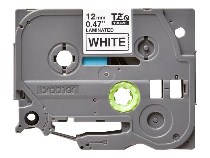 Brother TZe-231 - Adhsif standard - noir sur blanc - Rouleau (1,2 cm x 8 m) 1 cassette(s) ruban lamin - pour Brother PT-D210, D600, H110; P-Touch PT-1005, 1880, E800, H110; P-Touch Cube Plus PT-P710