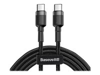 Baseus Cafule USB 2.0 USB Type-C kabel 2m Sort Grå