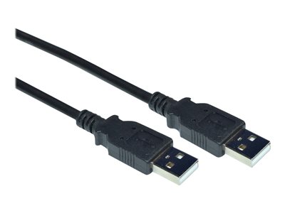 Weltron USB cable USB (M) to USB (M) USB 2.0 1 ft black