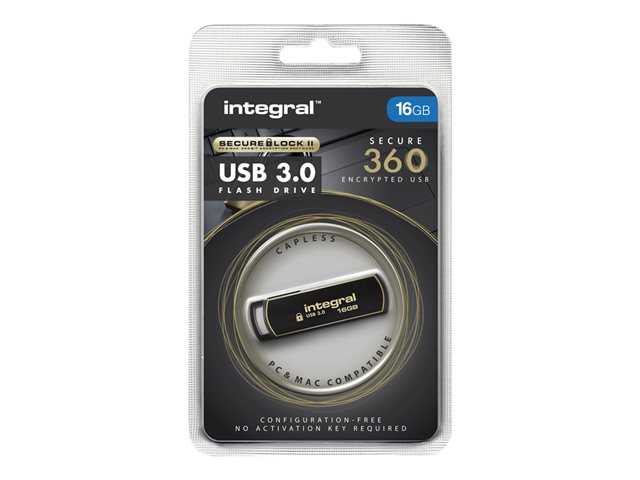 Image of Integral Secure 360 - USB flash drive - 16 GB