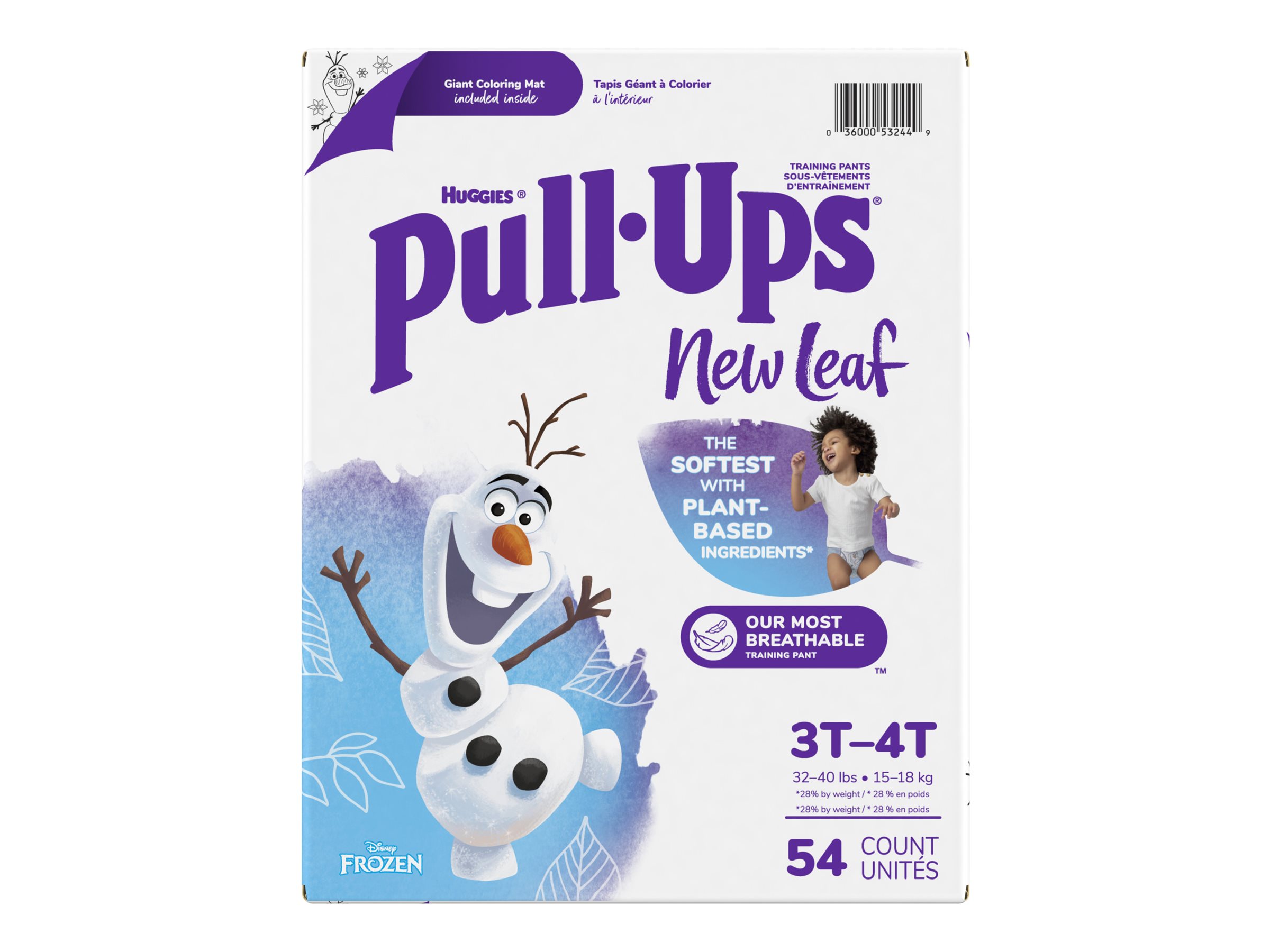 Huggies Pull-Ups New Leaf Boys' Potty Training Pants Training Underwear,  3T-4T, 14 Ct