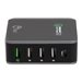 SIIG 5-Port Smart USB Charger plus Organizer Bundle with QC3.0 & Type-C