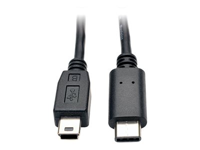 Tripp Lite 6ft USB 2.0 Hi-Speed Cable 5-Pin Mini-B to USB Type-C USB-C M/M 6'