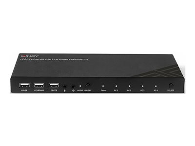 LINDY 4 Port HDMI 18G USB 2.0 Audio KVM, LINDY 32810 32810 (BILD2)