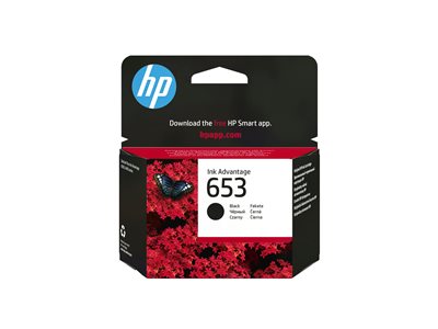 HP 653 Black Original Ink Advantage Cart