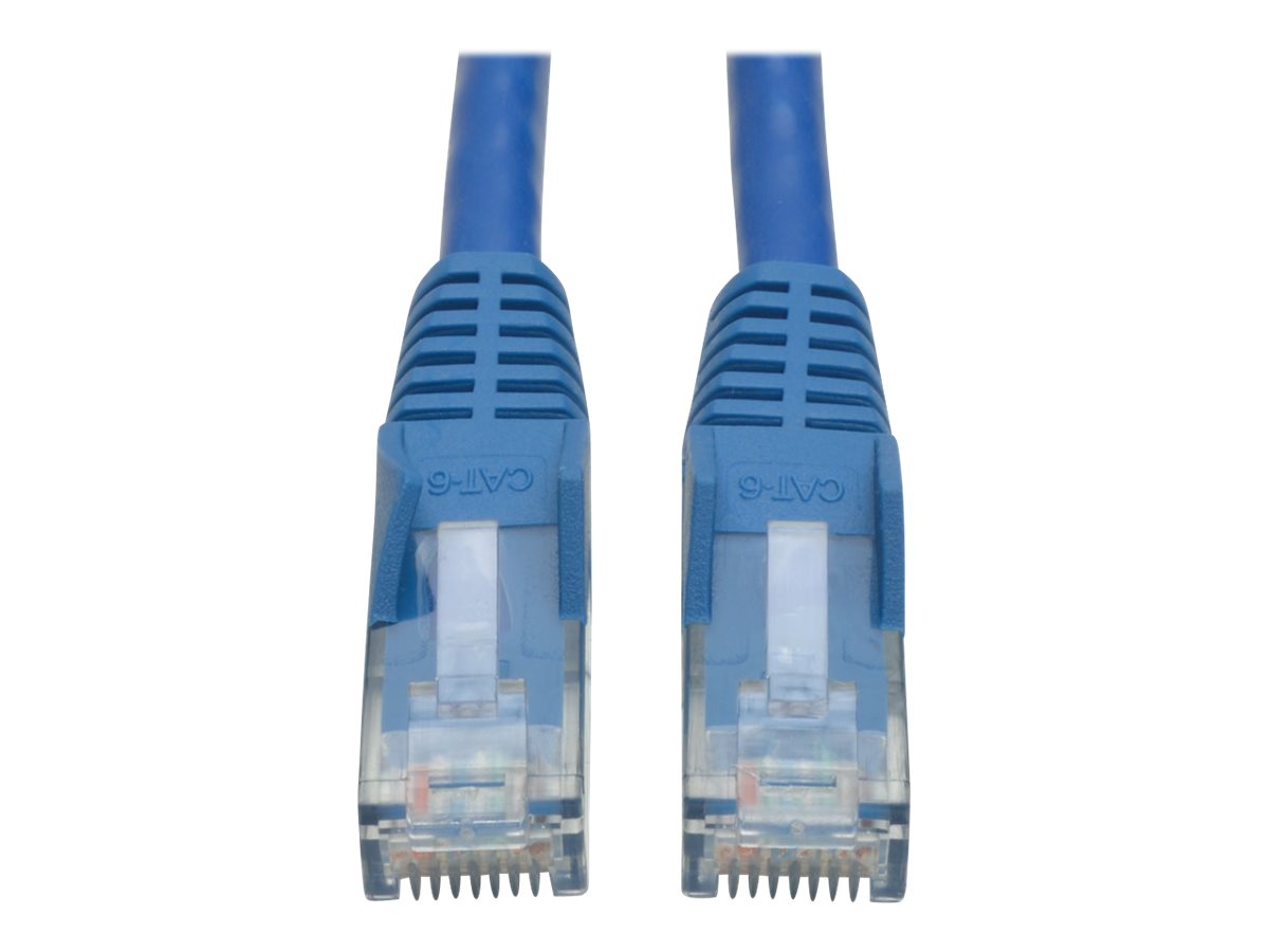 Eaton Tripp Lite Series Cat6 Gigabit Snagless Molded (UTP) Ethernet Cable (RJ45 M/M), PoE, Blue, 35 ft. (10.67 m)