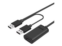Unitek USB 2.0 USB forlængerkabel 20m Sort