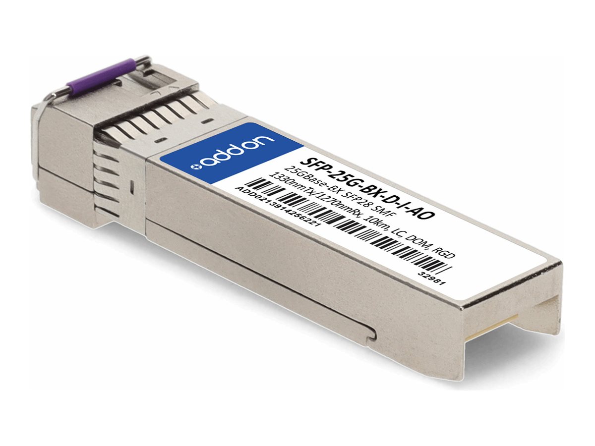 AddOn - SFP28 transceiver module (equivalent to: Cisco SFP-25G-BX-D-I)
