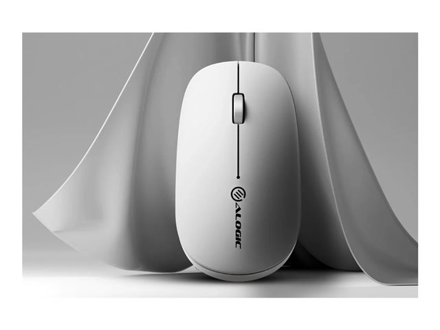 Alogic Echelon Mouse Rechargeable 24 Ghz Bluetooth 50 White