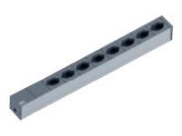 BACHMANN IT PDU 19 inch 1U 8xCH T13 black, aluminium profile clip angle, 2m CH Plug Type 12