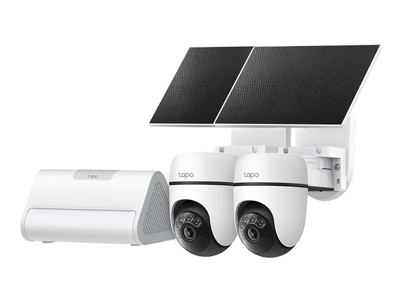 Tapo HB112 V1 Solar-Powered Security Camera Kit network surveillance camera with Tapo A201 Product shot Right-angle 79550
