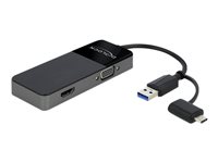DeLOCK Videointerfaceomformer HDMI / VGA / USB 12cm