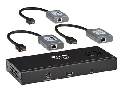 Eaton Tripp Lite Series DisplayPort to HDMI 3-Port Multi-Monitor Splitter/Extender Kit 8K/4K 60Hz DP 1.4 TAA