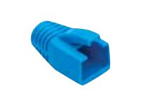 RJ45 BOOT, 7.5MM MAX OD, BLUE. PKG 100PC/BAG.
