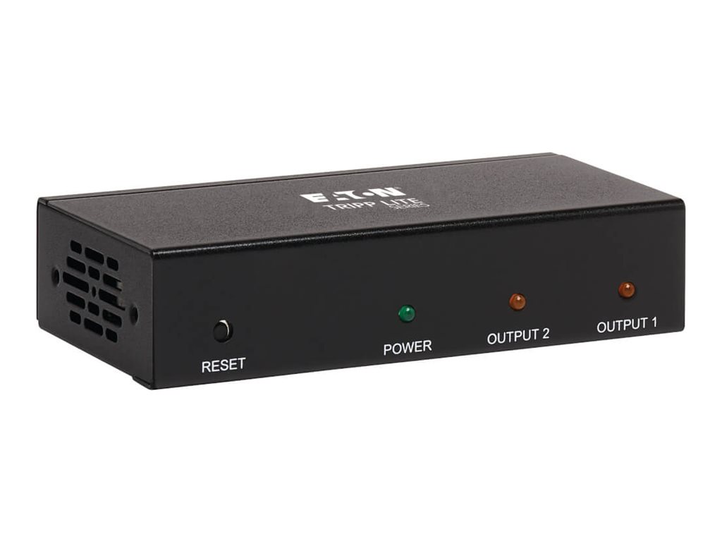 Tripp Lite 2-Port HDMI Splitter, 4K x 2K @ 60 Hz, 4:4:4, Multi-Resolution Support, HDR, HDCP 2.2, TAA