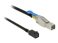 DeLOCK Serial Attached SCSI (SAS) internt til eksternt kabel Sort 1m