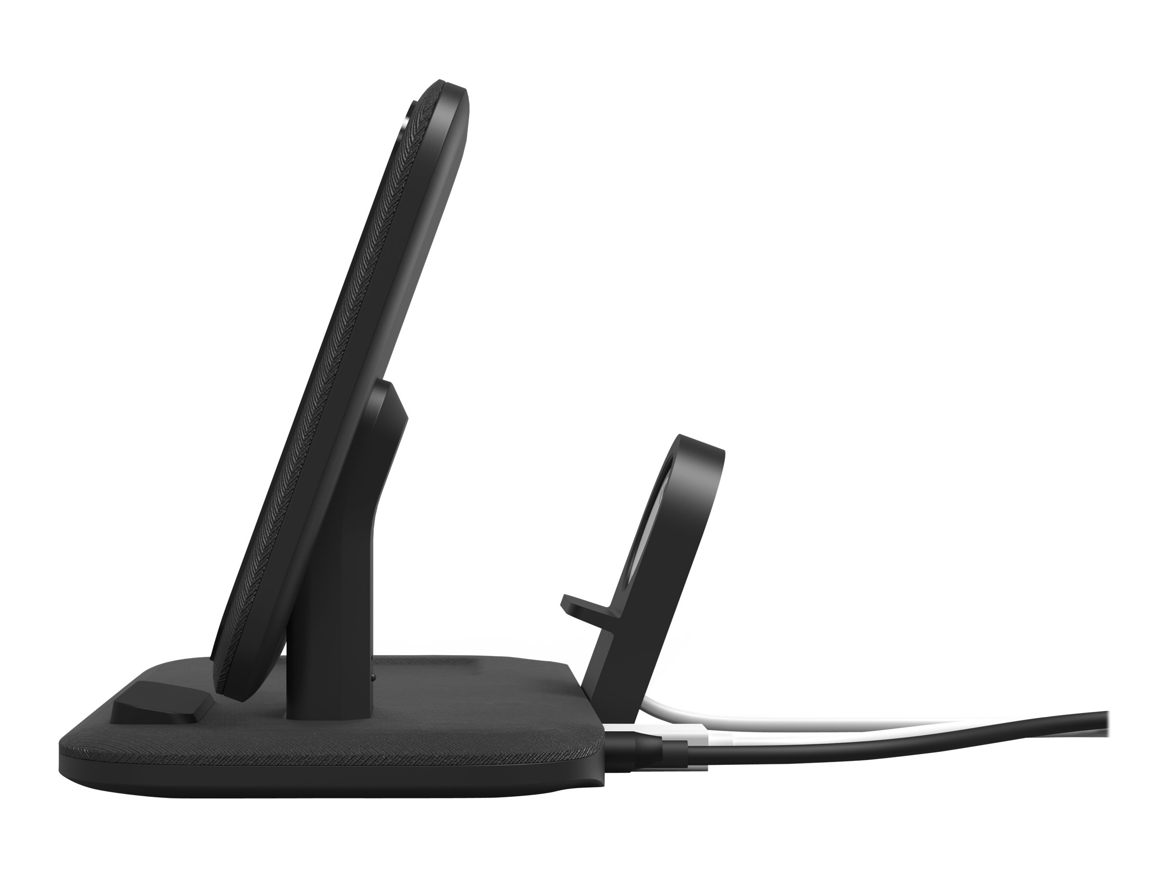 mophie Stand Plus wireless charging pad / charging stand USB 15 Product shot Back 79000