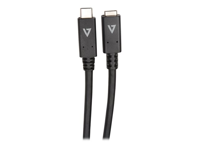 Image of V7 - USB-C extension cable - 24 pin USB-C to 24 pin USB-C - 2 m