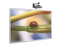 MooreCo Interactive Projector Board with Brio Trim Projection screen 