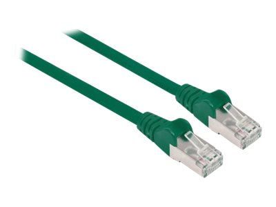 INTELLINET Patchkabel Cat6a-Stecker/Cat7-Rohkabel 0,25m grün