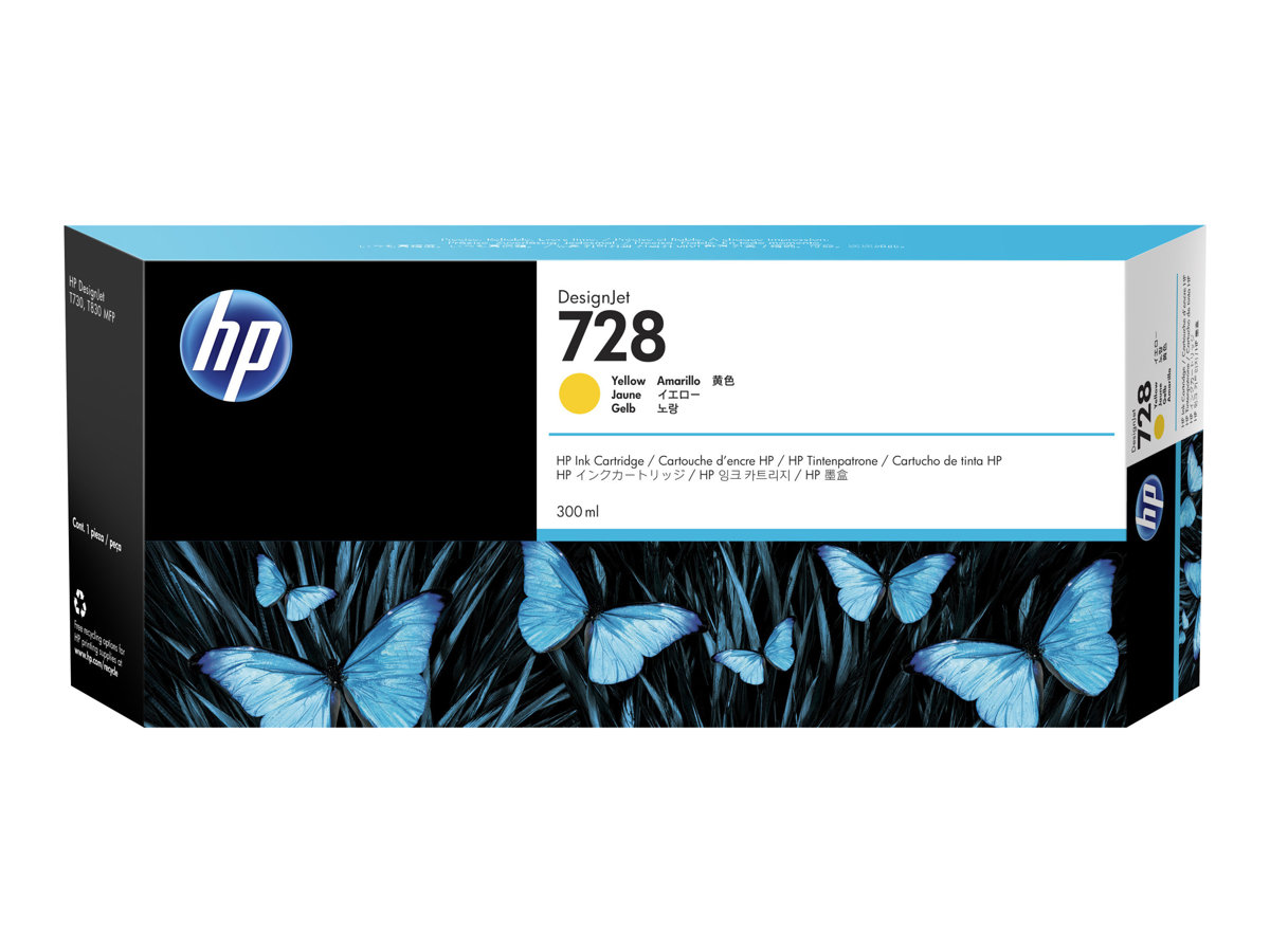 HP 728 300-ml Jaune