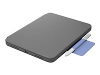 Logitech Rugged Folio Tastatur og folio-kasse Kabling Schweizisk Apple 10.2-inch iPad Wi-Fi ¦ Apple 10.9-inch iPad Wi-Fi