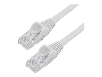 StarTech.com 50ft CAT6 Cable, 10 Gigabit Snagless RJ45 650MHz 100W PoE Cat 6 Patch Cord, 10GbE UTP CAT6 Network Cable, White CAT6 Ethernet Cable, Fluke Tested/Wiring is UL Certified/TIA